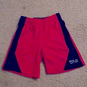 🛍4T red/navy blue Polo Ralph Lauren shorts